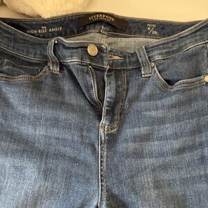 Liverpool High-Rise Ankle Jeans - Medium Blue